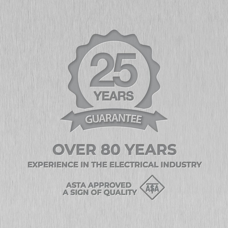 BG Electrical Single Wall Switch with LED Power Indicator, Double