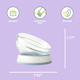 Chef'n Prep Mixing Bowl Stand, Flip Smaller or Larger Diameter, Light Blue, flip the stand over for a smaller or larger diameter bowl