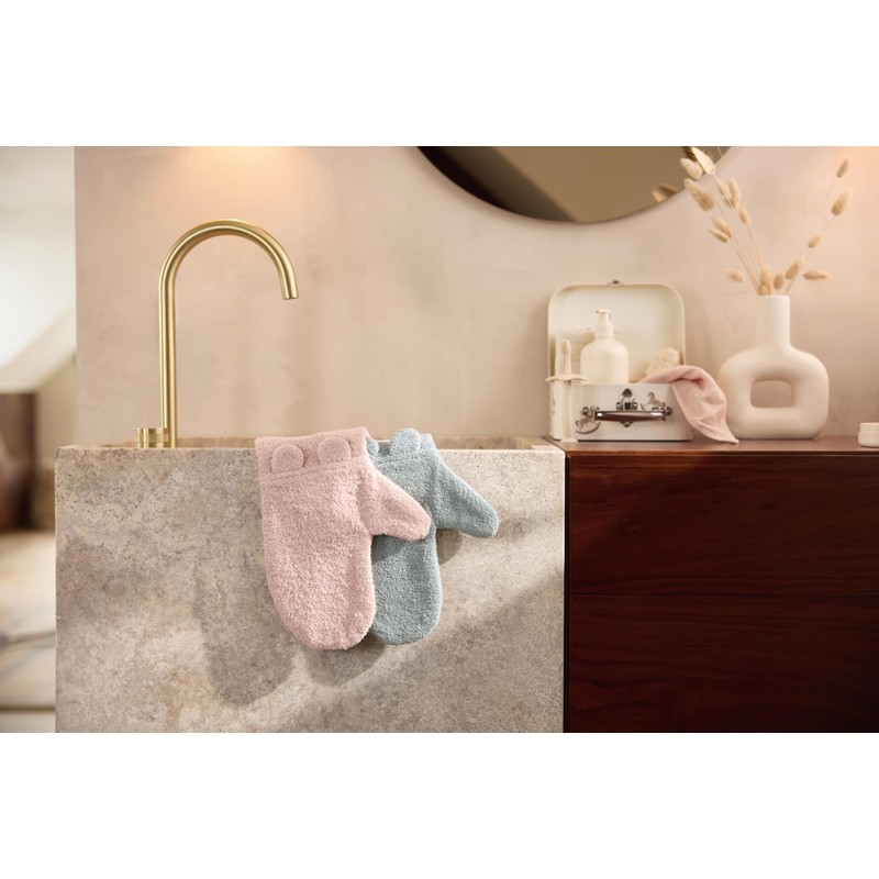 Jollein Waschhandschuhe Baby - Frottee - Wild Rose - 42x15cm