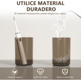 Portacepillos de Dientes de Baño, Soporte Para Cepillo de Dientes de Pared con Automático de Pasta de Dientes y 2 Tazas , Porta Cepillo de Dientes Para 4 Cepillo Dientes,Negro