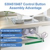 5304518467 Dishwasher User Interface Control Button Assembly, Compatible With White-Westinghouse/Electrolux/Frigidaire