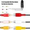 tunghey Video AV Component Adapter Cable Replacement for TV, 3