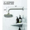 LDR Industries L-Shaped Shower Arm Extension, 12-Inch Length, Great for