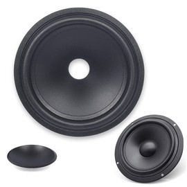 Kalevel 5 Inch Speakers Woofer Paper Cone Subwoofer Drum Paper Replacement 1 Inch Inner Diameter with Rubber Surround Dome Dust Cap