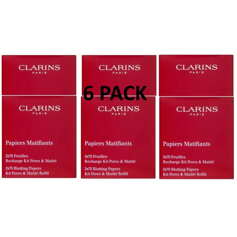 CLARINS Blotting Papers PACK of 6 BRAND NEW IN BOX