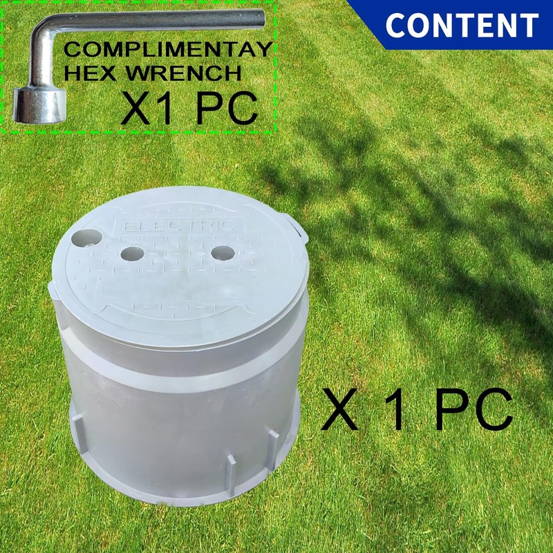 (Dia 10" * 1 Pack) Yariwiz 10 inch Underground Electrical