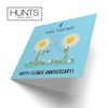 Hunts England - 4th Wedding Anniversary Card - Flower Anniversary