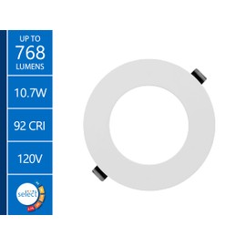 NICOR Lighting REL41120SRDWH RELS Canless Downlight, 4in, White