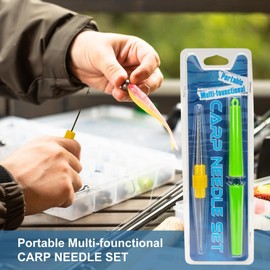 Bait Rigging Needle,Carp Fishing Baiting Double Head Rigs Tool Kit - Carp Fishing Lightweight Baiting Rigs Tool Kit for Fishing Equipment