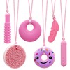 Chew Necklaces for Sensory Kids, Silicone Chewy Necklace for Children