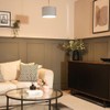 MiniSun | Small Modern Grey Velvet Drum Light Shade |
