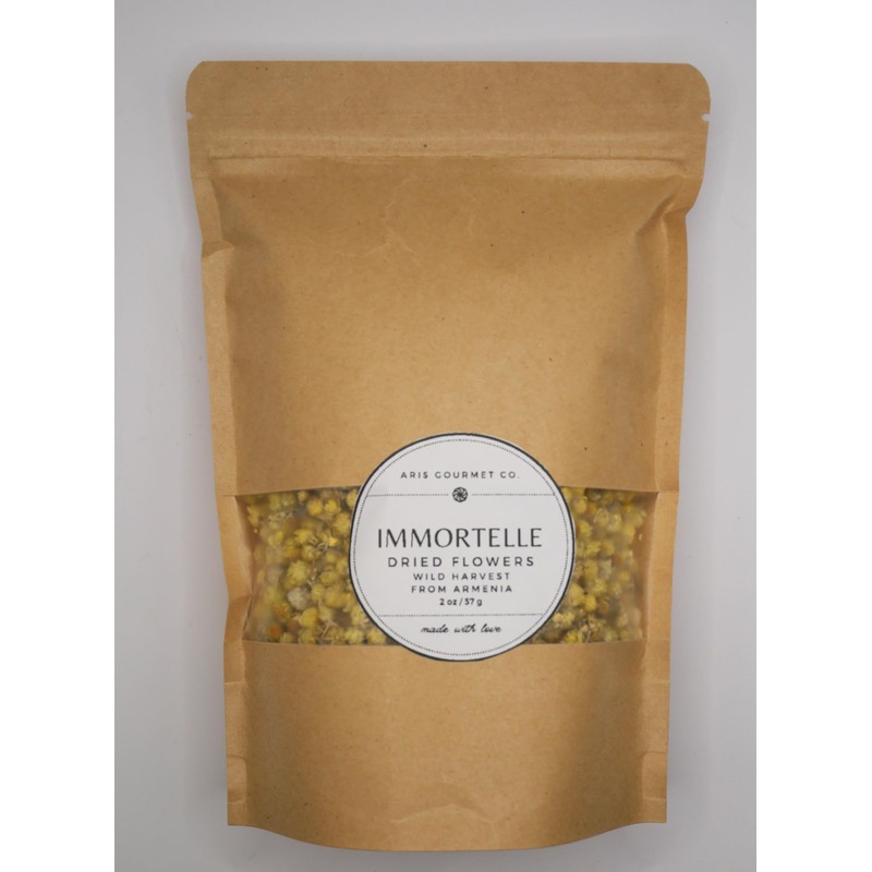 Generic Helichrysum Immortelle Dried Flowers (2 OZ = 57 grams)