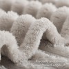 RUIKASI Fleece Throw Blanket for Sofa - Single Fluffy Beige