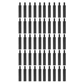 YOKIVE Pack of 50 M3 Standoff Screws Nylon Hexagonal PCB Spacers with High Insulation Effect Hold Height Uniform Large for Motherboard (Black 25 mm + 6 mm)