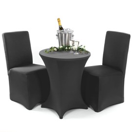 Gräfenstayn® Stretch Chair Covers Henry Round and Square Chair Backs - Bi-Elastic Fit with Oeko-Tex Seal Standard 100: “Certified Trust.”