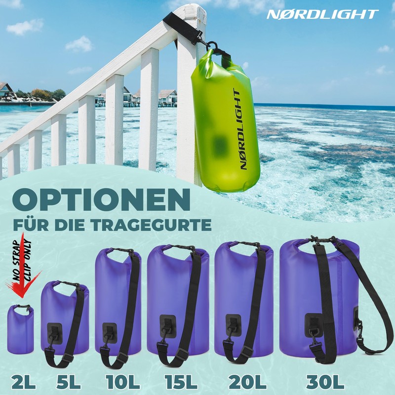 Nordlight Dry Bag 10 L Waterproof Bag – (Purple) Waterproof