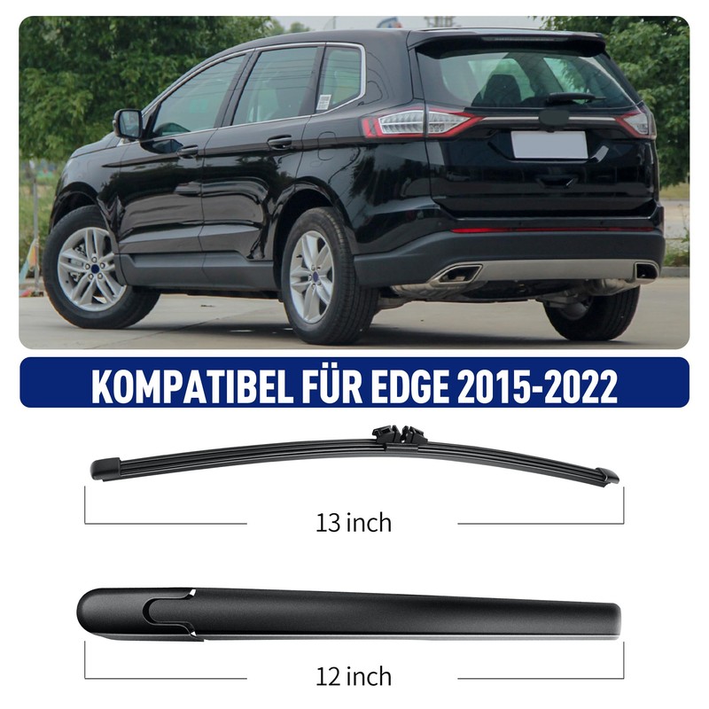 Wifko Rear Windscreen Wiper Compatible with Ford Edge 2015-2022, Rear