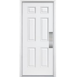 Deck the Door Decor | Door Push Plate - Magnetic Mount (for Steel Doors) - Multiple Sizes & Finishes (Satin Nickel, 4 x 16)