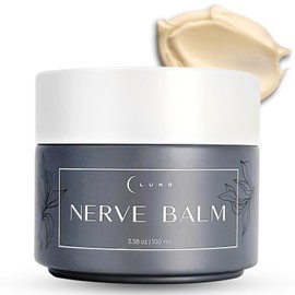 Lune Nerve Balm - Nerve Relief Cream for Aching, Burning, Tingling & Numbness in Feet, Legs & Hands | Neuropathy Cream with Arnica, Hemp, MSM, Menthol & Magnesium | 3.4 oz