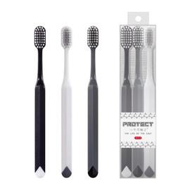 GEMNICHI t41 Toothbrushes for Adults, Extra Fine Bristles, Ergonomic Design, Good for Sensitive Teeth and Gums