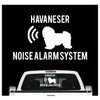 siviwonder Havaneser Noise Alarmsystem Car Sticker Dog Foil Havanese Cuba