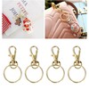 100PCS Gold Lobster Claw Clasp with Key Rings Rustproof Metal
