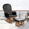 ANMINY 5pcs Glider Rocker Replacement Cushions Set - Thickened Velvet