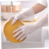 FRCOLOR 2 Pairs Reusable Kitchen Cleaning Gloves Durable Latex Dishwashing