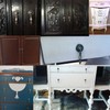 Honbay 2PCS Antique Style Bronze Metal Drawer Tear Drop Cabinet