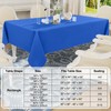 Smiry Rectangle Table Cloth, Waterproof Anti-Scratch Polyester Tablecloth, Decorative Washable