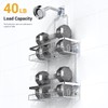 AKTECKE Shower Caddy Hanging Bathroom Organizer: Rustproof Shower Shelf for
