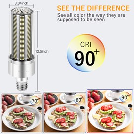 DuuToo 150W Super Bright Corn LED Light Bulb(600W Metal Halide/HID/HPS Replacement) - E39 Large Mogul Base Commercial Grade LED Bulb - 5000K Daylight 20,250 Lumens for High Bay Area Lighting