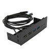 ciciglow 5.25" USB 3.0 Front Panel Hub 4 Ports 5Gbps
