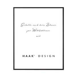 HaakDesign Alena Slim Aluminium Picture Frame 25 x 25 cm Matte Black Photo Frame Gift Idea