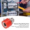 100Pcs 4mm Banana Plug Socket Binding Post Cross Connector Plug