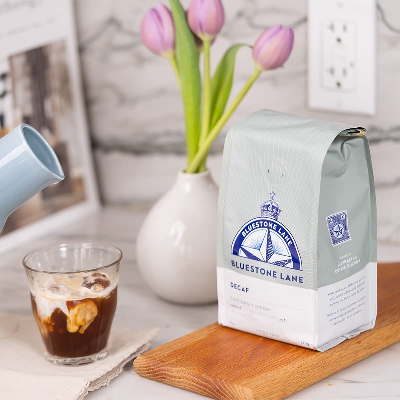 Bluestone Lane Bluestone Lane Ground Coffee, Decaf Colombian, Single Origin,