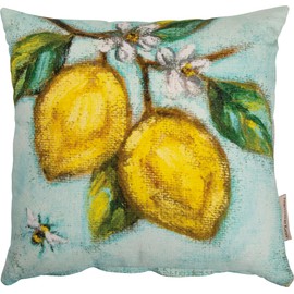 Primitives by Kathy Home Décor Pillow, 12"x12", Yellow, Brown