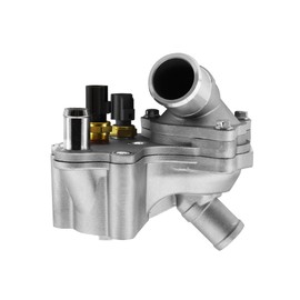 GLOCRORET Aluminum Thermostat Housing Assembly Compatible with 2001-2005 Ford Explorer, 2001-2011 Ranger, 2001-2008 Mazda B4000, 2001 Mercury Mountaineer, Replace SK121093 4L5E8A586AB