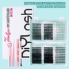 YHIXYUNAZ Natural Lash Clusters Kit Reusable DIY Eyelash Extensions, 30D/40D/60D/80D