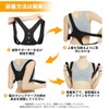 Ollug 姿勢矯正ベルト 猫背矯正 肩甲骨姿勢ベルト 背筋 サポーター 巻き肩 補正 背中の丸まり 調節可能