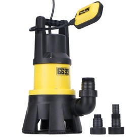 6699 6000GPH Submersible Sump Pump with Float Switch1.5HP Sewage Effluent Pump with 16FT Power Cord for Pool Draining, Flooded House, Sump Pit, Pond Water Removal
