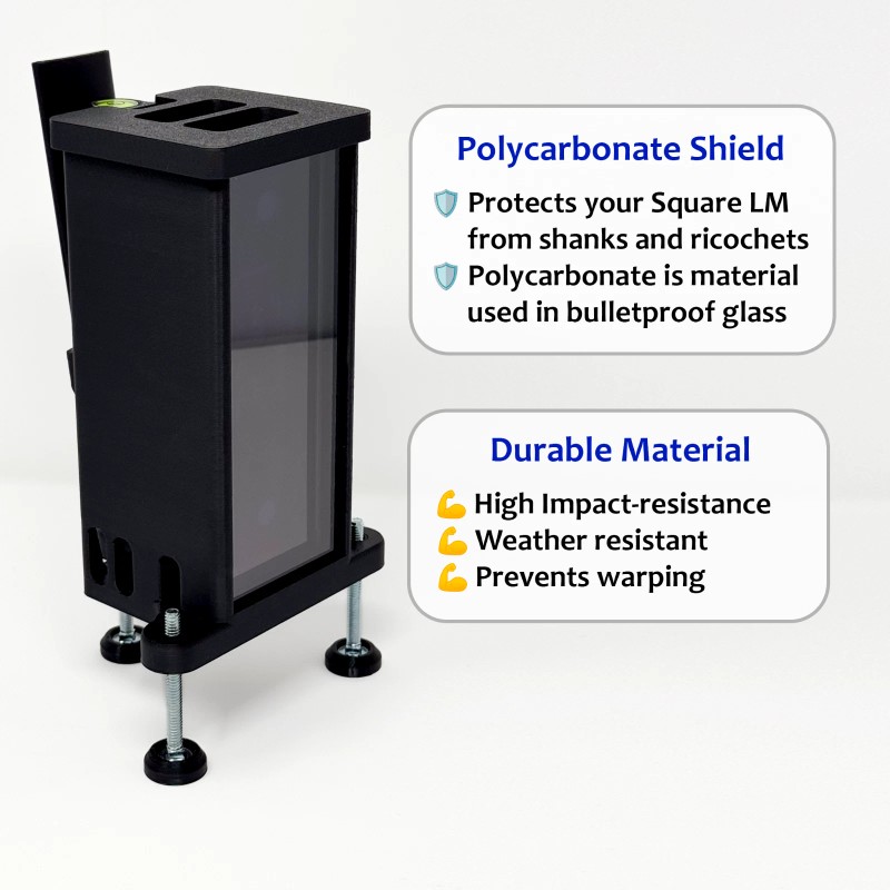 Adjustable Leveling Protective Case for Square Golf Launch Monitor