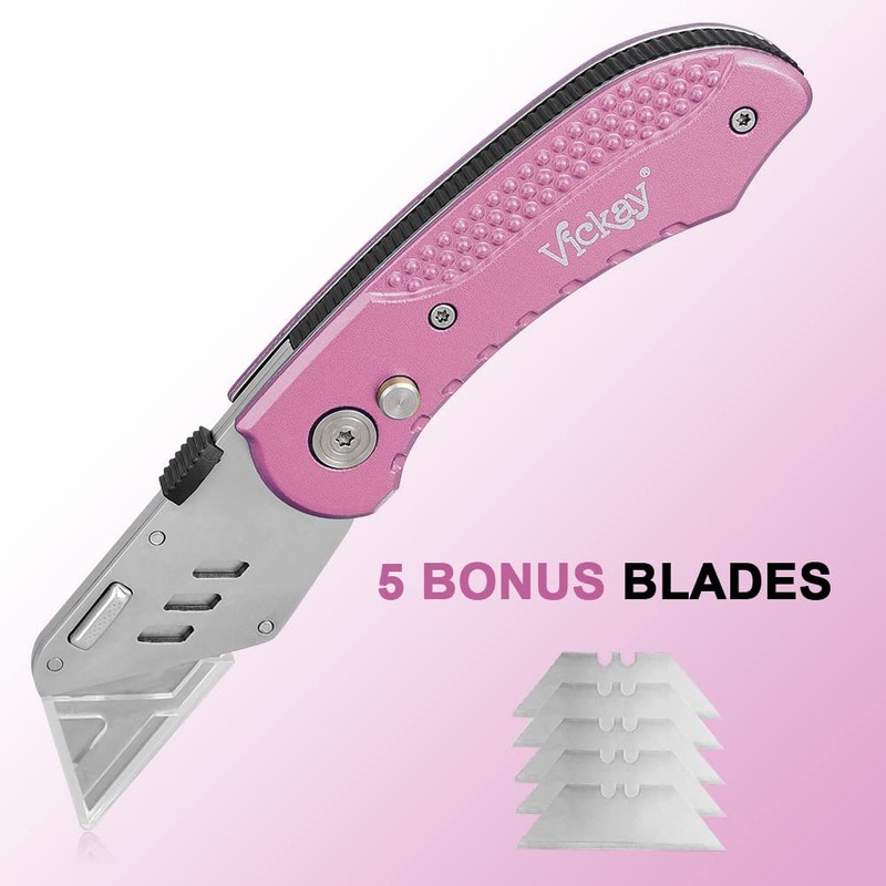 Vickay Box Cutter Utility Knife Heavy Duty with 5 SK5