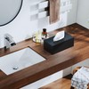 Acrylic Tissue Box Holder, PITBVO Rectangular Shiny Black Tissue Box