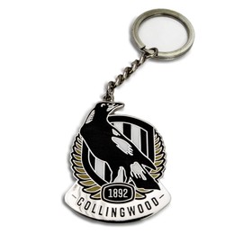 Collingwood Magpies Logo Metal Keyring