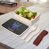 Fabulous Lunch Box Lunchbox mit Besteck, Schwarz, Stier, Sternzeichen, Sternzeichen,
