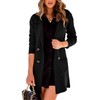 Danedvi Women Open Front Lapel Collar Cardigan Button Down Long