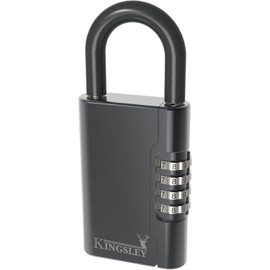 Kingsley NEW Kingsley Guard-a-Key Box Key Storage Lock- Lock Box for Keys -Key Safe Combo