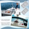 2 Pcs EVA Foam Boat Dash Pad 2 Compartment Cell