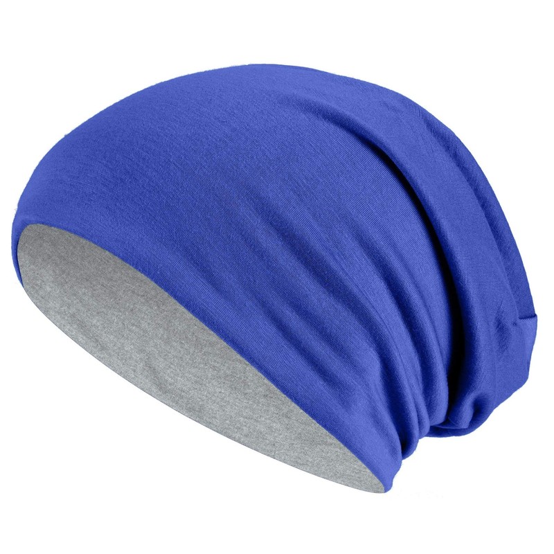 Hatstar Long Slouchy Beanie, 2-in-1 Reversible Jersey Hat in 45